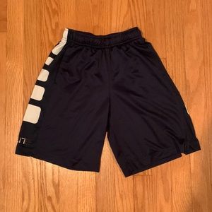 Navy Nike elite shorts with white accents. Good condition